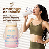 BEAM Be Amazing Vegan Protein Powder | 20g Plant-Based Protein with Prebiotics Fibers | Sugar-and-Gluten-Free Shake Mix, Low Carb Non-Dairy Smoothie | Birthday Cake, 25 Servings