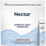 Nectar Hydration Packets - Electrolytes Powder Packets - No Sugar or Calories - Organic Fruit Liquid Daily IV Hydrate Packets for Hangover & Dehydration Relief and Rapid Rehydration (Orange 30 Pack)