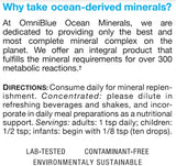 OmniBlue Ocean Minerals | Complete Mineral Replenishment | 420 mg Pure Magnesium | 70+ Trace Minerals | Pure and Naturally Harvested | Not Lab Created | No Additives | 8 oz