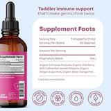 Kids Immune Support - Kids Vitamins Immune Support - Immune Support Booster - Elderberry, Echinacea, Orange Peel & Grape Root - Immune Support for Kids, and Teens - Sugar Free Kids Immune Booster