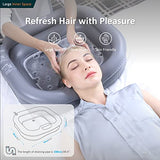 Rehand Inflatable Wash Basin, Portable Shampoo Bowl for The Elderly, Disabled, Bedridden and Handicapped, Portable Hair Washing Sink for Pregnant Woman, Bedside and in Bed Hair Washing Tray