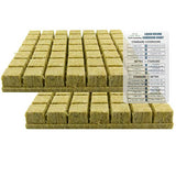 Grodan 1.5" Rockwool Starter Plugs, 2 Sheets of 49 Plugs (98 Plugs Total) + Twin Canaries Chart