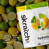 SKRATCH LABS Hydration Powder | Sport Drink Mix | Electrolytes Powder for Exercise, Endurance, and Performance | Lemon + Lime | 20 Servings | Non-GMO, Vegan, Kosher