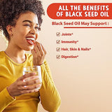 MAJU's Black Seed Oil Capsules, Strong Cold Pressed, 2% Thymoquinone, 100% Turkish Black Cumin Nigella Sativa Seed Oil, Organic BSO, Liquid Blackseed Oil, 120 Count, 500mg per Capsule