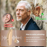 Hearing Aids for Senior, ShinePick Rechargeable Hearing Aids with Noise Cancelling,Upgraded Hearing Amplifier for Hearing Loss Personal Sound Assist Devices with Volume Control