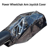 Power Wheelchair Joystick Protector Cover, Waterproof Electric Wheelchair Arm Joystick Cover, Wheelchair Control Protector Covers with Adjustable Strap(Black)