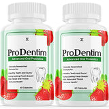 (2 Pack) Prodentim, Pro Dentim, Prodentim for Gums and Teeth, Prodentim Advanced Oral Probiotic Dental Health Support Supplement (120 Caspsules)