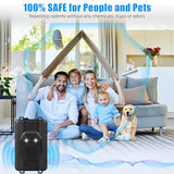 Under Hood Rodent Repeller Ultrasonic Pest Repeller Battery Operated Mouse Repellent for Cars with Strobe Light Keep Rodents Rat Mice Out of Car Engine Truck Basement Warehouse Vehicle Protection