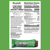 Barebells Vegan Protein Bars Hazelnut & Nougat - 12 Count, Pack of 2 - Plant Based Protein Bar with 15g of High Protein - Chocolate Protein Snacks with 1g of Total Sugars - On The Go Breakfast Bars