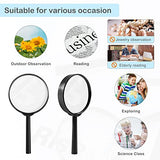 32Pcs Magnifying Glass for Kids, Hand Lens Portable Magnifying Glasses for Science Class, Outdoor Activities, Party, Reading IRCHLYN (Black)