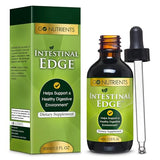 Go Nutrients Intestinal Edge Gut Detox Cleanse for Humans: Enhance Digestive Health, Boost Energy, Clear Skin with Black Walnut, Wormwood, Clove & Gentian Root for Adults & Kids 2oz Liquid Drops