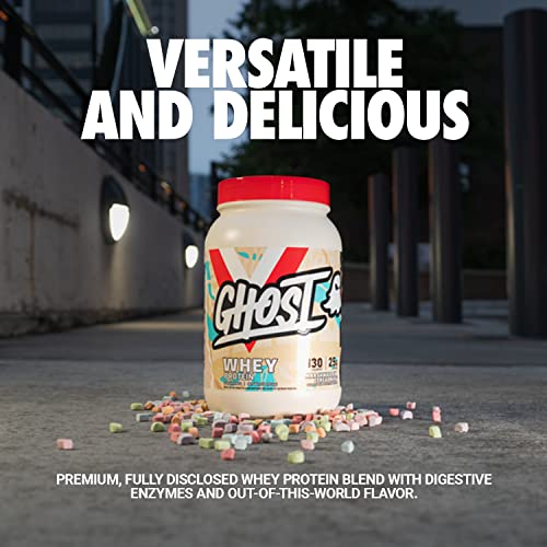 Ghost Powder GHOST Whey Protein Powder, Marshmallow Cereal Milk - 2LB Tub, 25G of P ...