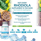 Rhodiola & Ashwagandha with L-Theanine - Award Winning Ashwagandha KSM-66 600mg & 1500mg Rhodiola (3% Rosavins - 1% Salidrosides) whole root equivalent- adaptogen combo- No artificial fillers