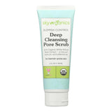 Sky Organics Blemish Control Deep Cleansing Pore Scrub for Face USDA Certified Organic to Cleanse, Purify & Refresh, 4 fl. Oz
