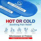 Reusable Hot and Cold Gel Ice Packs for Injuries | Cold Compress, Gel Ice Packs, 10.5 in Long x 5 in Wide | 4 Pack Blue