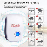 Ultrasonic Pest Repeller 6 Packs, Electronic Plug in Sonic Repellent pest Control for Bugs Insects Roaches Mice Spiders Rodents Mosquitoes