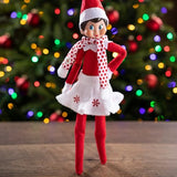 The Elf on the Shelf Claus Couture Collection Snowflake Skirt & Scarf- Scout Elf Not Included