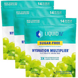 Liquid I.V. Sugar-Free Hydration Multiplier - Green Grape – Sugar-Free Hydration Powder Packets  | Electrolyte Drink Mix | Easy Open Single-Serving Stick | Non-GMO | 42 Sticks