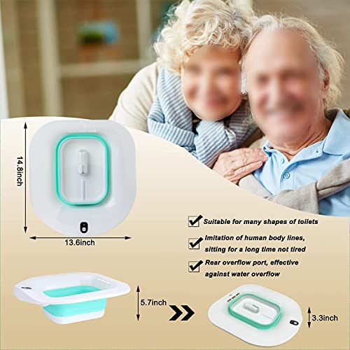 Electric Sitz Bath- Foldable Postpartum Care Basin，Sitz Bath Tub for Cleanse Vagina & Anal, Hemorrhoids and Perineum Treatment,Suitable for Women, Maternity, Elderly (Water Spray)