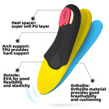 VALSOLE Heavy Duty Support Pain Relief Orthotics - 220+ lbs Plantar Fasciitis High Arch Insoles for Men Women, Flat Feet Orthotic Insert, Work Boot Shoe Insole, Absorb Shock with Every Step