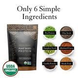 Truvani Organic Vegan Protein Powder Chocolate - 20g of Plant Based Protein, Pea Protein for Women and Men, Non GMO, Gluten Free, Dairy Free (10 Servings)