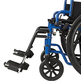 ENCAREFOR Wheelchair Elevating Legrests ，Composite Footplates Non-Padded Calf Supports,for Standard Wheelchairs,1 Pair