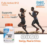 Doctor's Best Fully Active B12 1500 Mcg, Supports Energy, Mood, Circulation, Non-GMO, Vegan, Gluten Free, 180 Count