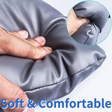 MINIVON Bedside Commode Cushion, Universal Fit, Commode Seat Cushion for Elderly, Soft Seat Pad Cover Toilet Seat, Padded Camping Toilet, Commode Chair Cushion 17" x 17" with Fixing Straps