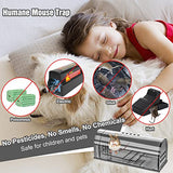 4 Pack Humane Mouse Traps Indoor for Home, Live Mouse Traps No Kill, Reusable Mice Small Rat Trap Catcher for House & Outdoors