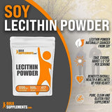 BULKSUPPLEMENTS.COM Soy Lecithin Powder - Lecithin Supplement, Lecithin 1200mg, Lecithin Powder - Lecithin Powder Food Grade, Soy Lecithin Granules - 1200mg per Serving, 500g (1.1 lbs)