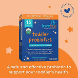 Lovebug Award Winning Probiotics | Constipation & Stomach Discomfort | Softer Bowel Movements | Easy-to-Take Powder | Ages 12 Months to 4 Years | 30 Packets