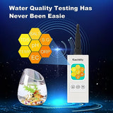 kactoily Upgraded 7 in 1 Professional Fish Tank Water Quality Tester, PH Meter,TDS Meter, EC Meter, Salinity Tester, S.G Meter, Temperature, ORP Meter, Real-Time Monitoring on The Same Screen