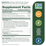 MegaFood Adrenal Strength - Sensoril Ashwagandha, Vitamin C, fermented Magnesium Glycinate, Rhodiola Rosea, Reishi Mushroom & Food Blend - Supports a Normal Stress Response - 90 Tabs (45 Servings)
