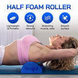 Yes4All Soft-Density Half PE Foam Roller 36 inch for Tissue and Muscle Massage, Back, Legs