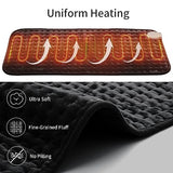 Electric Heating Pad for Back Pain Relife, Cramps, Neck and Shoulder, Moist/Dry Heat Therapy with Auto Shut Off Heating Pads, Holiday Christmas Gifts for Women Men Mom Dad (12"x24"), Black