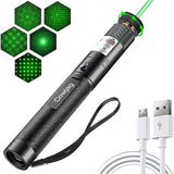 Cowjag Laser Pointer High Power, Long Range [10,000 ft] Green Powerful Tactical Flashlight with Adjustable Focus, Green Laser Pointer for Night Astronomy Outdoor Hunting and Hiking(Green Light)