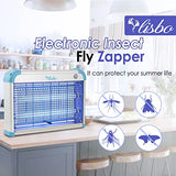 Electric Bug Zapper, 3000 Volt Powerful Flying Insect Mosquito Flies Killer 20W Blue UV Light Attract, Plug-in Pest Control Machine for Moth,Fruit Fly,Fungus Gnat,Garage Catcher/Eliminator/Shocker