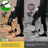 S-ETOVUS Dog Sling for Back Legs, Dog Lift Harness, Velcro Dog Sling for Large Dogs Hind Leg Support, Elderly Dog Lifter, Help Canie Hip Arthritis K9 Cruciate Ligament Rehabilitation (Medium) Black