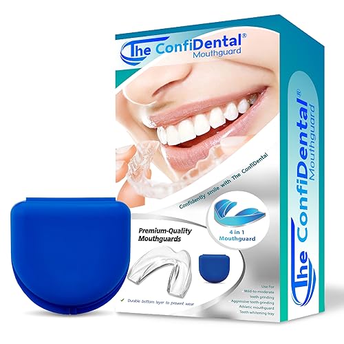 The ConfiDental Mouth Guard for Grinding Teeth at Night - Model for Small Mouth Pack of 6 Moldable Dental Night Guards for Teeth Grinding and Clenching Teeth Grinding Mouth Guard for Sleep