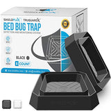 Bed Bug Trap — 8 Pack | TruGuard X Bed Bug Interceptors (Black) | Eco Friendly Traps for Bed Legs | Reliable Insect Detector, Interceptor, and Monitor for Pest Control and Treatment