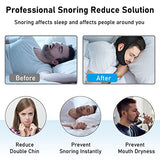 Chin Strap for Cpap Users Anti Snoring Devices - Forzacx Breathable Cpap Chin Strap Snoring Solution, Effectively Reduce Snoring, Non-Stick Hair, Don't Fade - Black