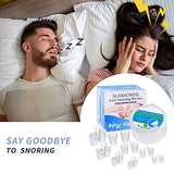 8 Pack Nose Vents to Ease Breathing Anti Snoring Nose Vents with Different Size Breathing Relief Nasal Dilator Includes Travel Case