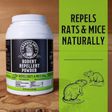 Grandpa Gus's Natural Rodent Repellent Powder, Plant-Based Actives, Repel Mice, Rats, Shrews, Squirrels, Chipmunks & Moles, Indoor/Outdoor, 24 oz