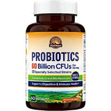 VITALITOWN Probiotics + Prebiotics | 60 Billion CFUs 19 Strains | 60 Delayed Release Veg Caps | Shelf Stable, Stomach Acid & Bile Resistant | Digestive & Immune Support | Vegan, Non-GMO, No Dairy