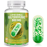 800 MG Liposomal Sulforaphane, Powerful Dual-Delivery for Maximum Absorption & Potency, Full-Spectrum Broccoli Extract, Antioxidant & Liver Supplement, 60 Softgels