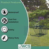"OWDE" 5" One-Way Door Excluder –Professional Black Mesh Evictor Trap by Wildlife Control Supplies –Safe and Effective Pest Control for Commercial and Residential Use –Great for Barns, Garages & Sheds