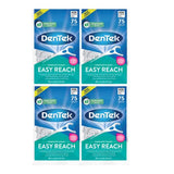 DenTek Complete Clean Easy Reach Floss Picks, Advanced Fluoride Coating, Mouthwash Blast Flavor, 75 ct. (Pack of 4)