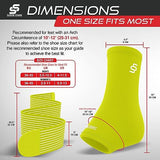 Sleeve Stars Ankle Brace for Women & Men, Achilles & Plantar Fasciitis Relief Compression Sleeve, Foot Brace with Ankle Support Strap, Heel Protector Wrap for Pain, Tendonitis & Sprain (Pair/Neon Green)