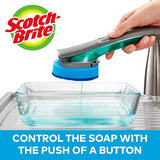 Scotch-Brite Kitchen Cleaning & Dish Washing Starter Kit: Non-Scratch Scrub Sponge (6 Pack) + Non-Scratch Advanced Soap Control Dishwand + Glass and Water Bottle Brush