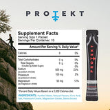 Protekt Hydration Liquid Electrolyte Packets - Organic Electrolytes and Sugar-Free Packets - 10:2:1 Sodium, Potassium, Magnesium Ratio for Electrolyte Balance - Hydration Pack of 10 - Raspberry